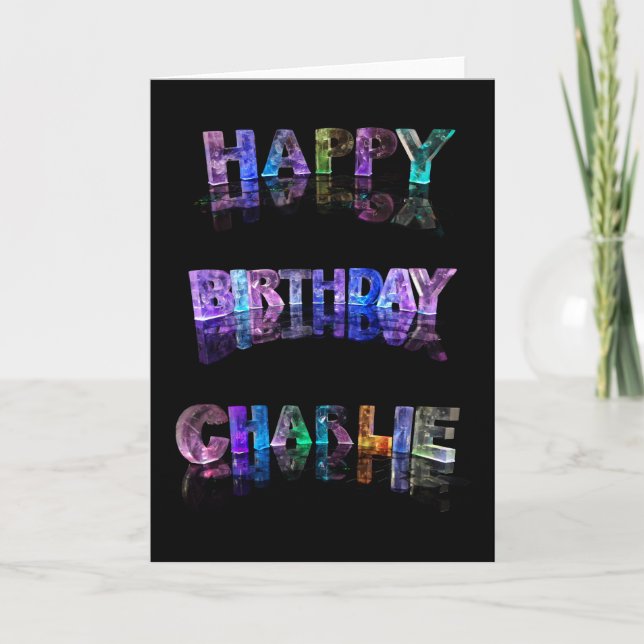 Happy Birthday Charlie Card (Front)