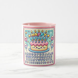 Happy Birthday Cheerful Cake Delight Mug