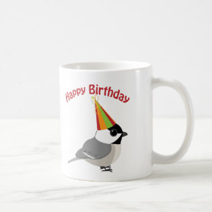 Happy Birthday Chickadee Coffee Mug