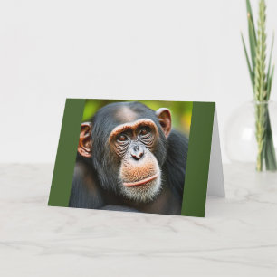 Happy Birthday Chimp Thank You Card