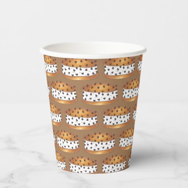 Happy Birthday Chipwich Ice Cream Sandwich Paper Cups (Front)