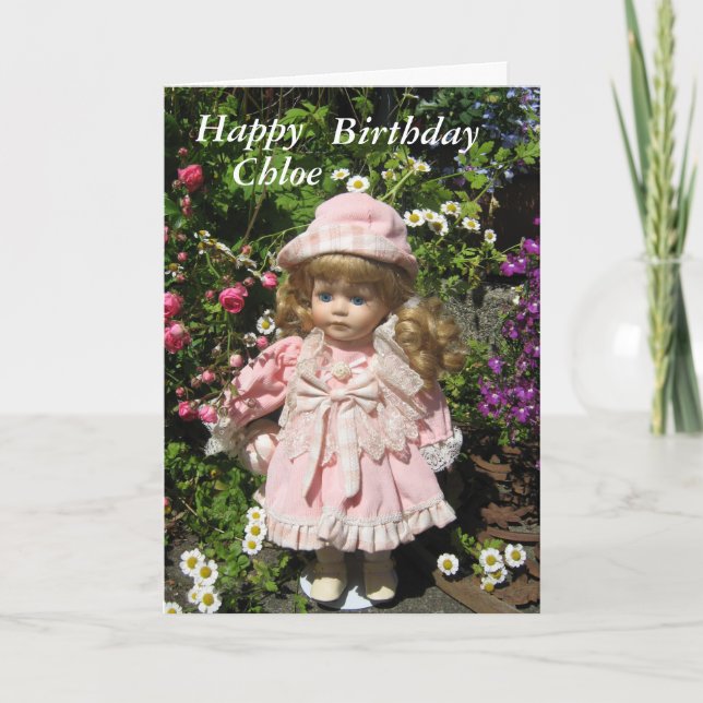 Happy Birthday Chloe Card (Front)