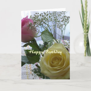 Happy Birthday Christian Card Roses
