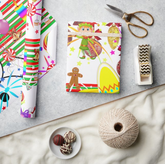 Happy Birthday Christmas Wrapping Paper (Crafts)