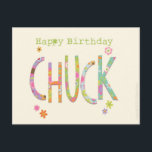 Happy Birthday Chuck Manchester and the North West Postcard<br><div class="desc">Happy Birthday Chuck Manchester and the North West Postcard North Divide – A design led range of Greeting Cards for Manchester and the North West created by Wotmalike Ltd. Perfect for Mancs everywhere. . Our stylish Manchester Cards are available in several designs. We cover many occasions, so if your friend...</div>