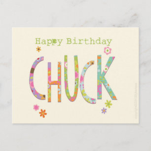 Happy Birthday Chuck Manchester and the North West Postcard
