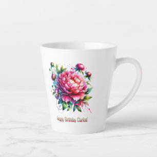 Happy Birthday Clarice Latte Mug