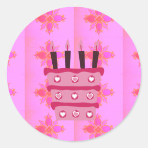 Happy Birthday Classic Round Sticker