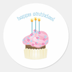 Happy Birthday! Classic Round Sticker