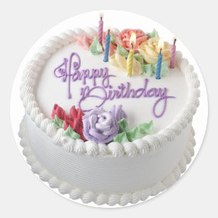 Happy Birthday Classic Round Sticker