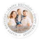 Happy Birthday | Classic Simple Custom Photo