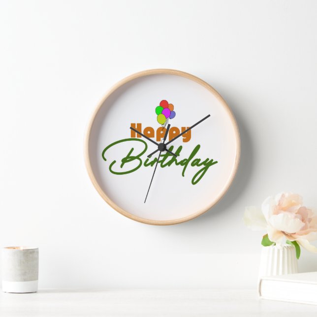 Happy Birthday Clock (Home)