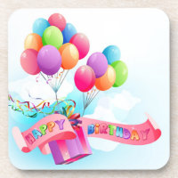 Happy birthday coaster