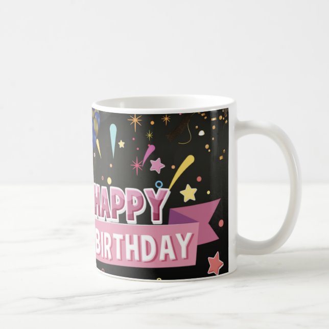 happy birthday  coffee mug (Right)