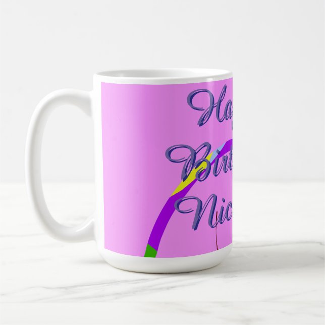 Happy Birthday Coffee Mug (Left)