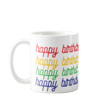Happy birthday coffee mug 