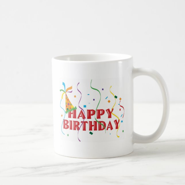 Happy Birthday Coffee Mug (Right)