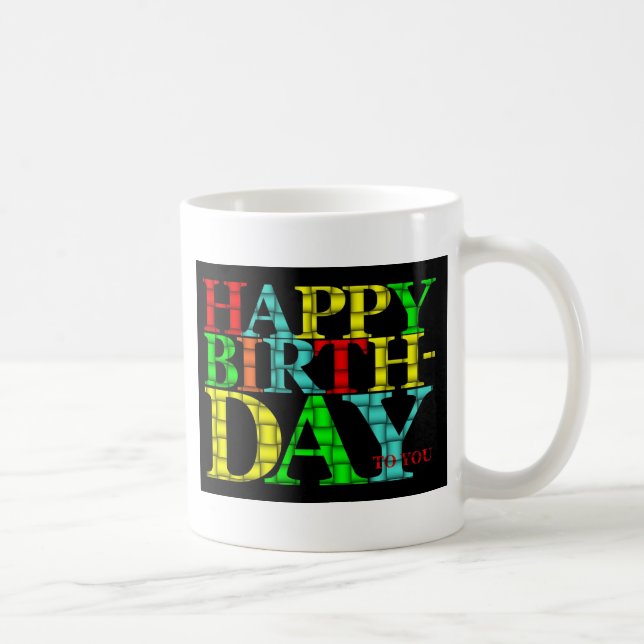 Happy Birthday Coffee Mug (Right)