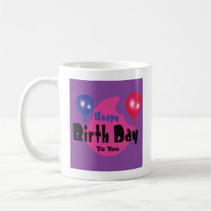Happy Birthday – Colorful Celebration Party Design Coffee Mug