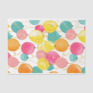 Happy Birthday Colourful Balloons Tissue Paper