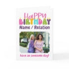 Happy Birthday Colourful Candles Cute Photo