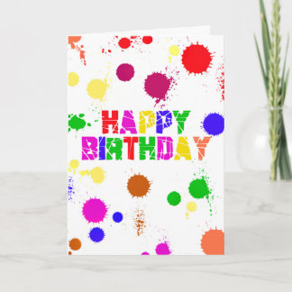 Happy Birthday Colourful Card