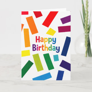 Happy Birthday - colourful Card