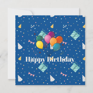 Happy Birthday colourful celebration Card