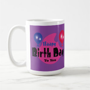 Happy Birthday – Colourful Celebration Party Desig Coffee Mug
