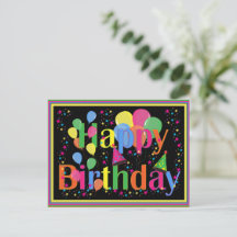 Happy Birthday Colourful Celebration