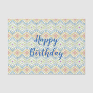 Happy Birthday Colourful Modern Tissue Paper