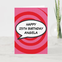 HAPPY BIRTHDAY Comic Book Pop Art