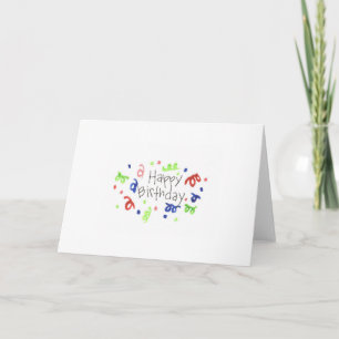 Happy Birthday Confetti Card