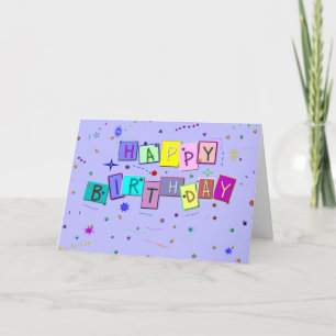 Happy Birthday Confetti Card