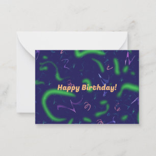 Happy Birthday Confetti Card