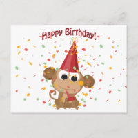 Happy birthday Confetti Monkey