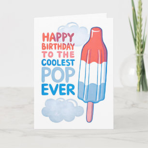 Happy Birthday Coolest Pop Letterpress Card