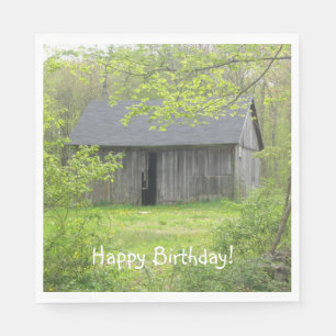 Happy Birthday Country Barn Napkin