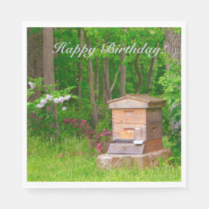 Happy Birthday Country Beehive Napkin