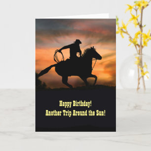 Happy Birthday Country Western Cowboy Card