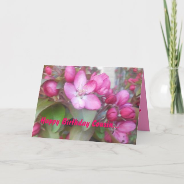 Happy Birthday Cousin Card (Front)