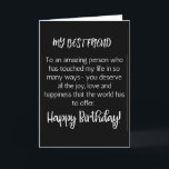 HAPPY BIRTHDAY *COUSIN* & FRIEND FOR LIFE! CARD<br><div class="desc">LET ***A VERY SPECIAL COUSIN*** KNOW (LIKE YOU PROBABLY ALWAYS DO) HOW MUCH HE OR SHE MEANS TO YOU ON "HIS OR HER BIRTHDAY" THIS YEAR! AND,  THANK YOU SO MUCH FOR STOPPING BY ONE OF MY EIGHT STORES!!!!</div>