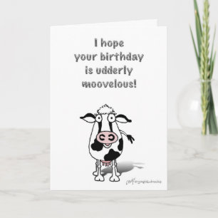 Happy Birthday Cow! Card