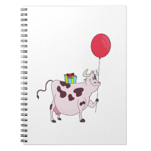 Happy Birthday Cow Notebook