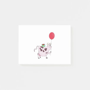 Happy Birthday Cow Post-it Notes