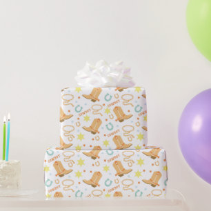 Happy Birthday Cowboy Wrapping Paper