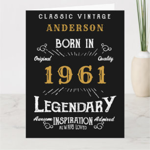 Happy Birthday Create My Own Any Year Name Vintage Card