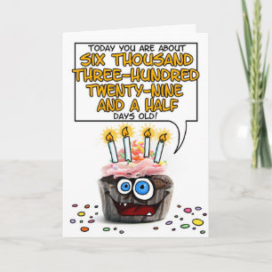 Happy Birthday Cupcake - 17 years old Card