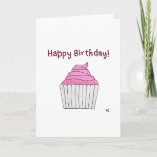 Happy Birthday Cupcake 2 Card