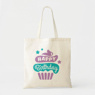 Happy Birthday Cupcake Tote Bag